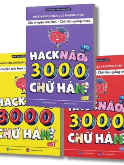 Combo Hack Não 3000 Chữ Hán [PDF] Theo Từ vựng HSK 1 đến 6 File Scan màu đẹp
