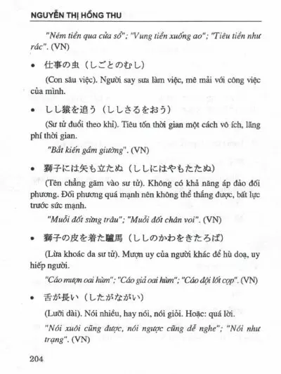File Sách Từ điển thành ngữ Nhật Việt [PDF] Tác giả Nguyễn Thị Hồng Thu - hình 5