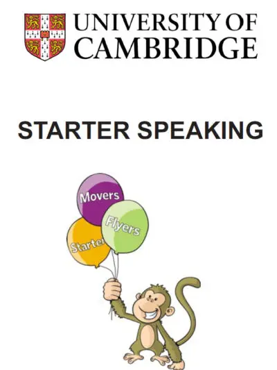 File Sách Cambridge Speaking for Starters, Flyers, Movers [PDF] – Cambridge