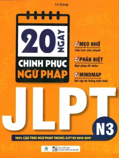 File Sách 20 Ngày Chinh Phục Ngữ Pháp JLPT N3 PDF – Lê Giang