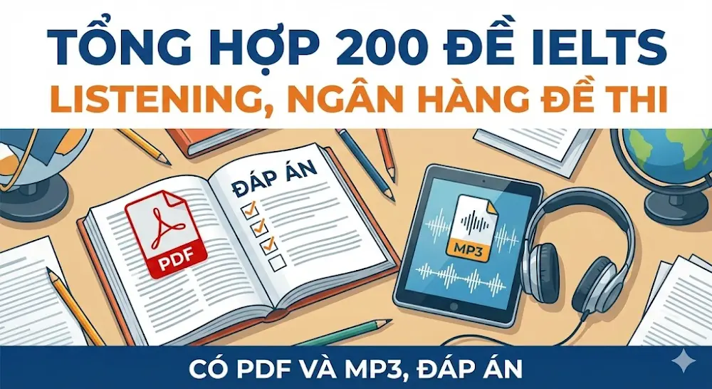File Sách Tổng Hợp 200 Đề IELTS Listening – Thuộc Ngân Hàng Đề Thi IELTS [PDF] - hình 2