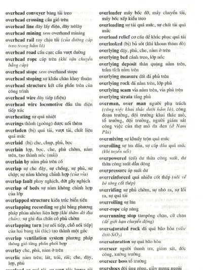 Sách Từ điển kỹ thuật mỏ Anh – Việt – English Vietnamese Mining Dictionary [PDF] - hình 3