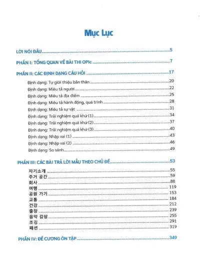 File Sách Opic Tiếng Hàn Dành Cho Người Việt Nam PDF Trình Độ IM, IH – Đỗ Thúy Hằng - hình 4