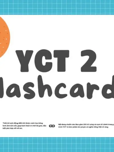 File Flash Card tiếng Trung Giáo trình chuẩn YCT 2 [PDF]