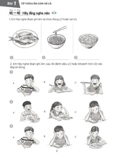 Sách Bài tập: Giáo Trình Tiếng Trung Trẻ Em – Xin chào tiếng Trung Tập 2 [PDF] - hình 3