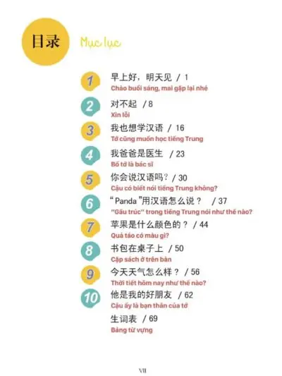 Giáo trình tiếng Trung Trẻ em – Xin chào tiếng Trung tập 3 [PDF] - hình 2